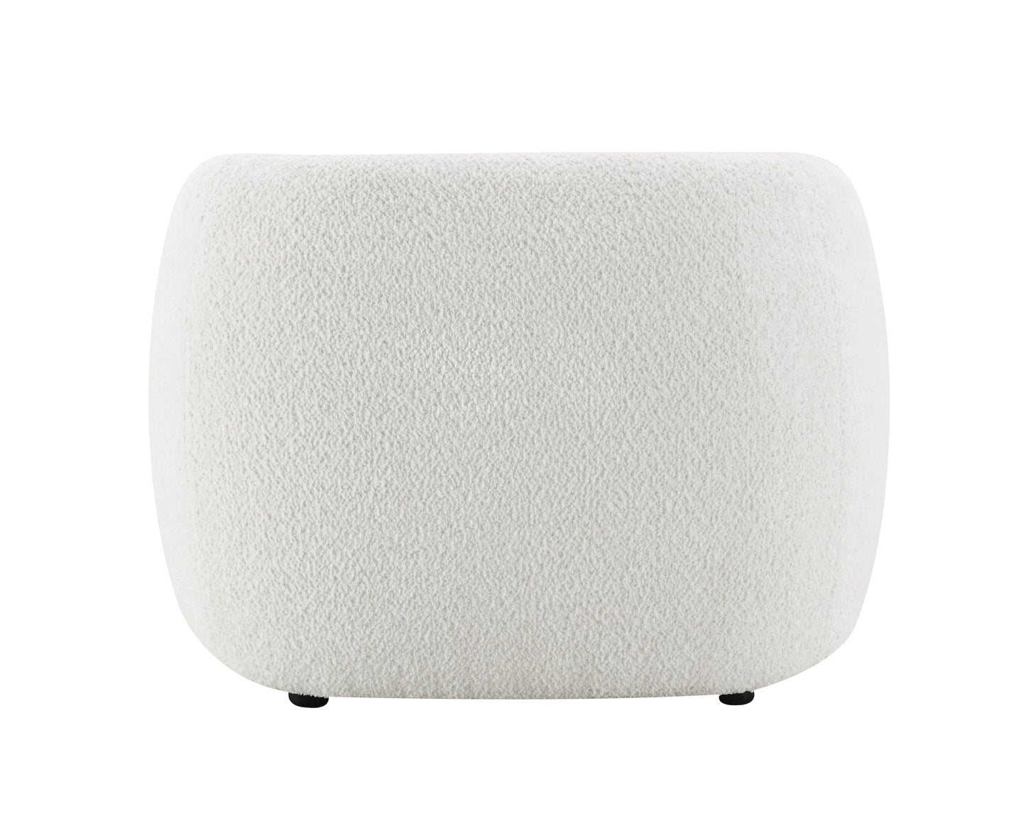 Lucifer White Shimmer Fabric Chair FredCo