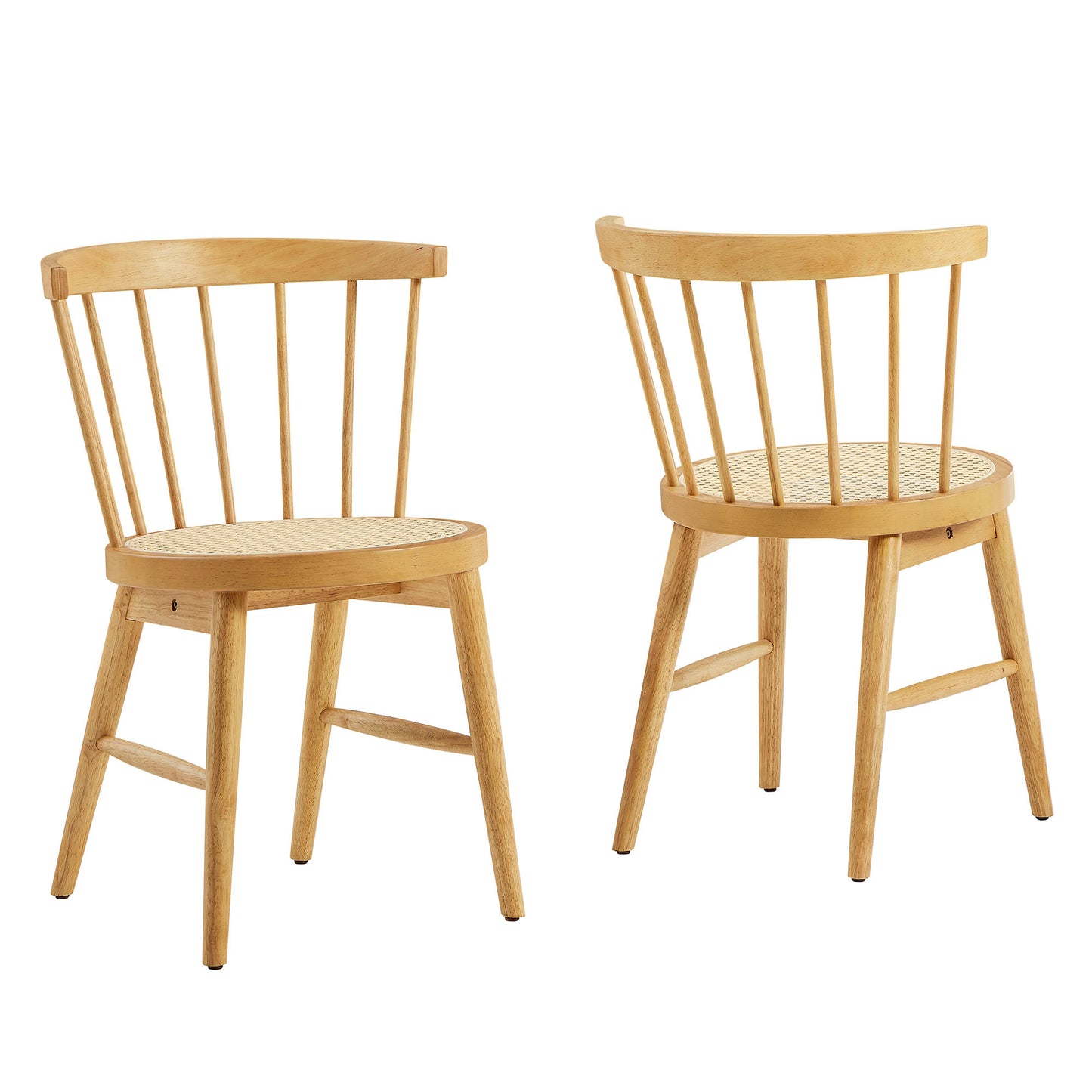 Lykke Curved Spindle Back Dining Chairs Set of 2 by Modway EEI-7350 FredCo