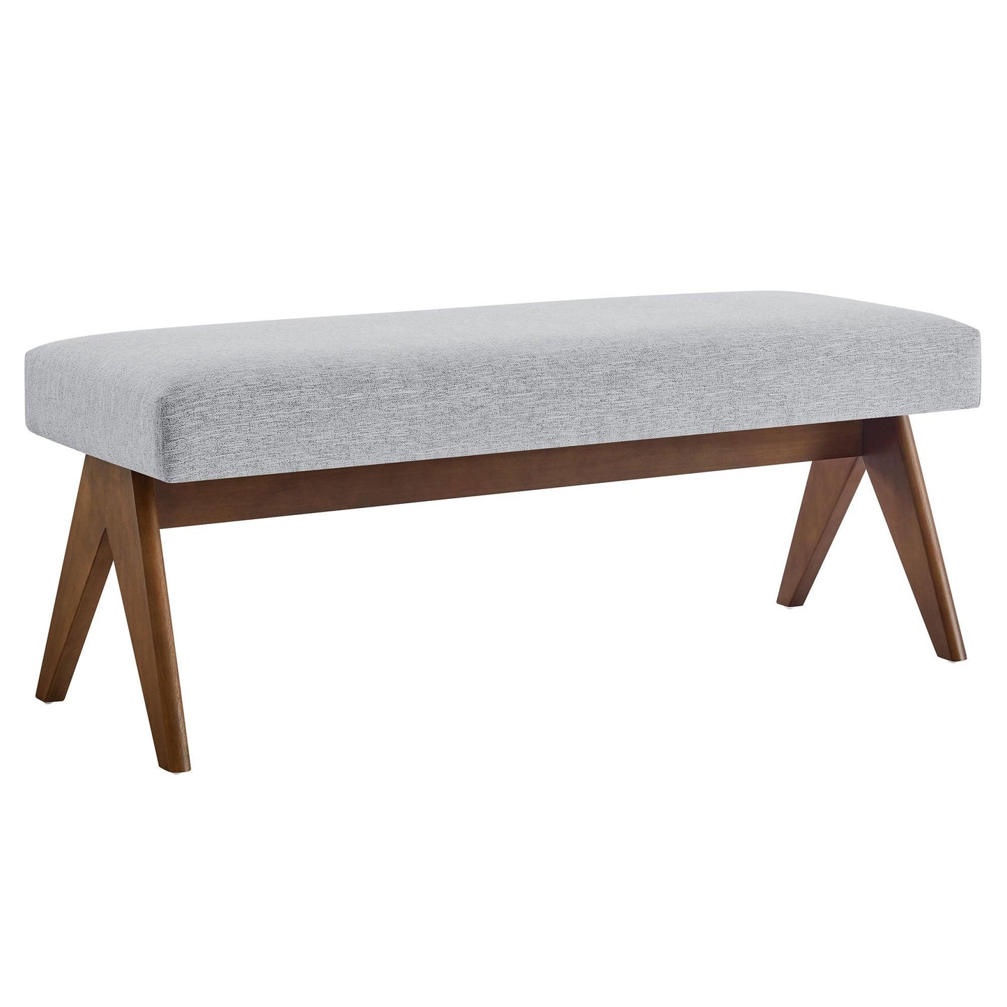 Lyra 47" Fabric Upholstered Bench by Modway FredCo