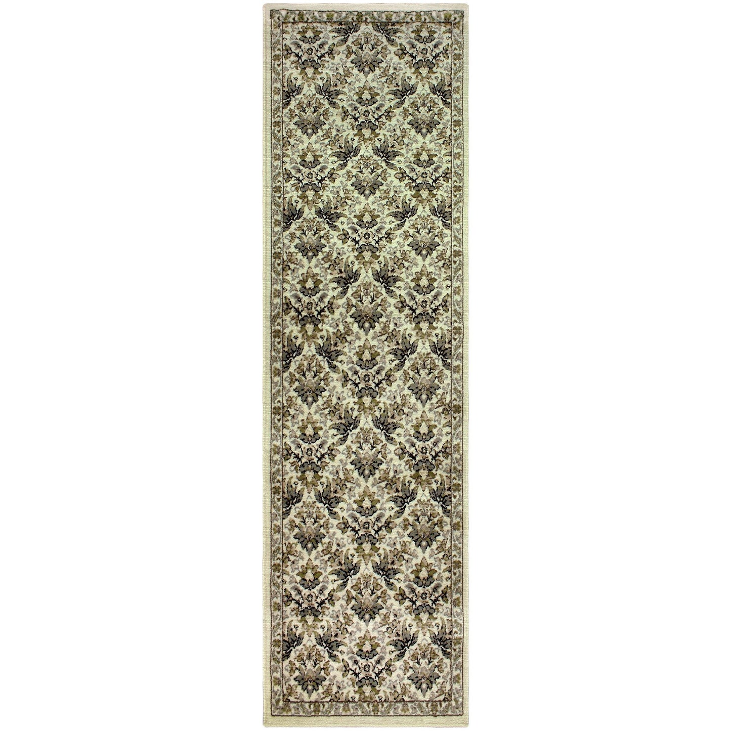 Madeleine Oriental Contemporary Floral Damask Rug FredCo