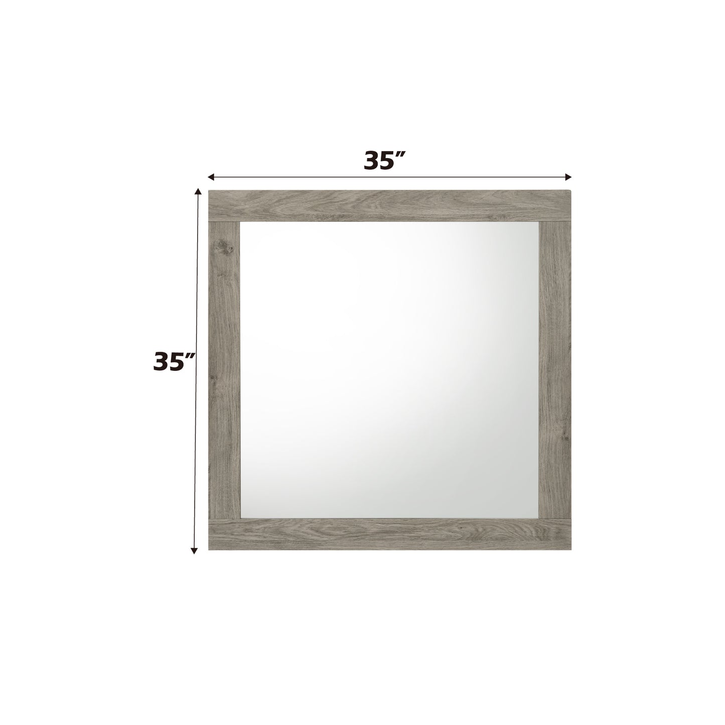 Mari Light Gray Finish Mirror FredCo