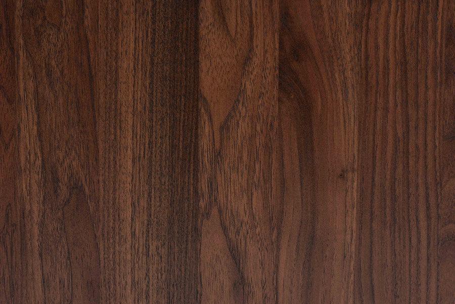 Markell Mid-Century Transitional Walnut Brown Finished Wood 2-Drawer Nightstand FredCo