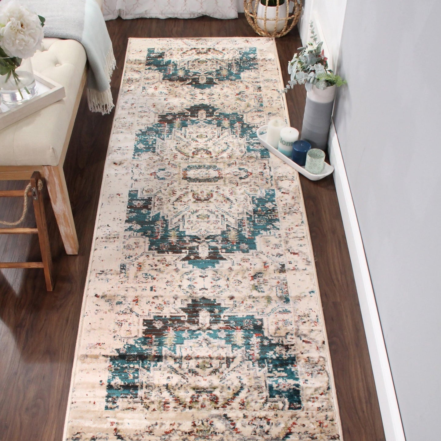 Marquis Modern Farmhouse Medallion Indoor Area Rug by Superior FredCo