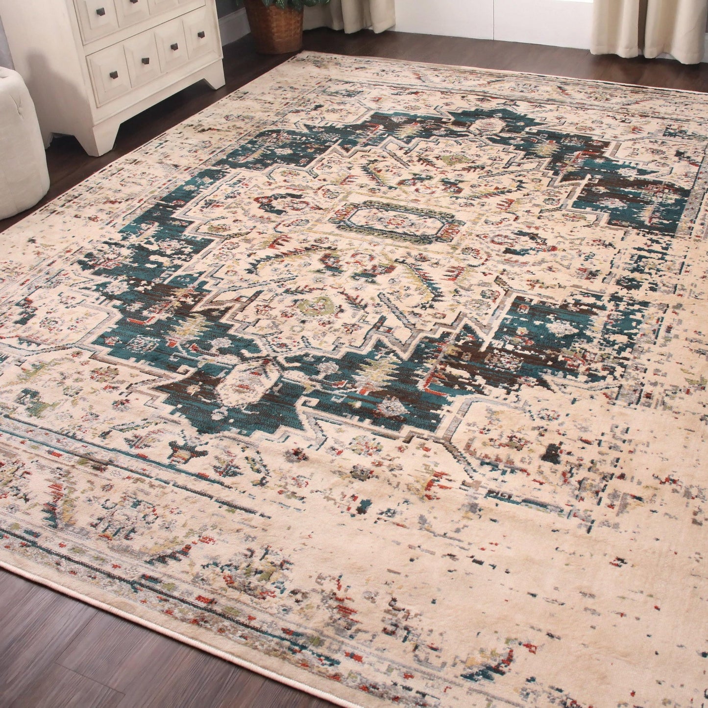 Marquis Modern Farmhouse Medallion Indoor Area Rug by Superior FredCo