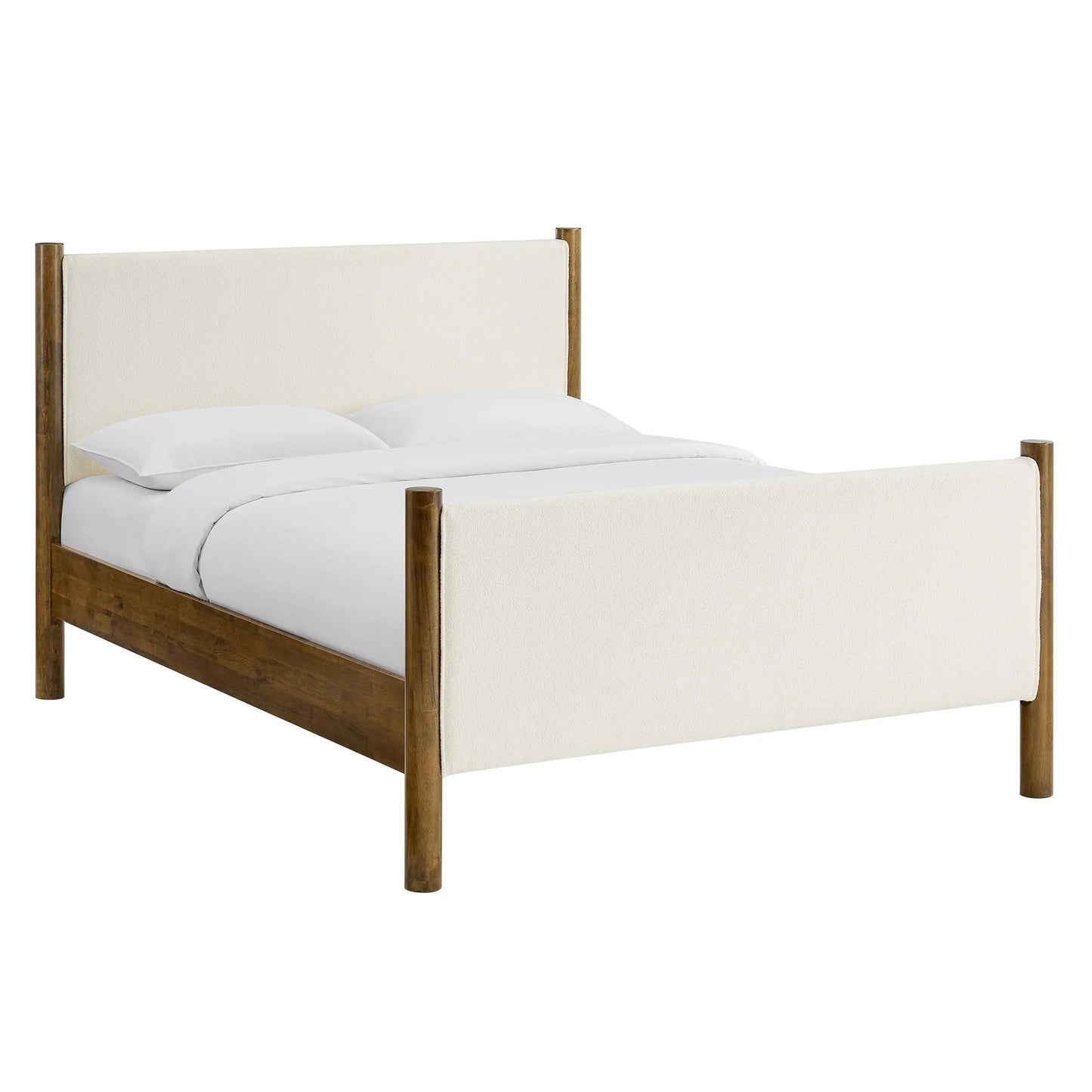 Maven Queen Size Boucle Upholstered Platform Bed by Modway MOD-7191 FredCo