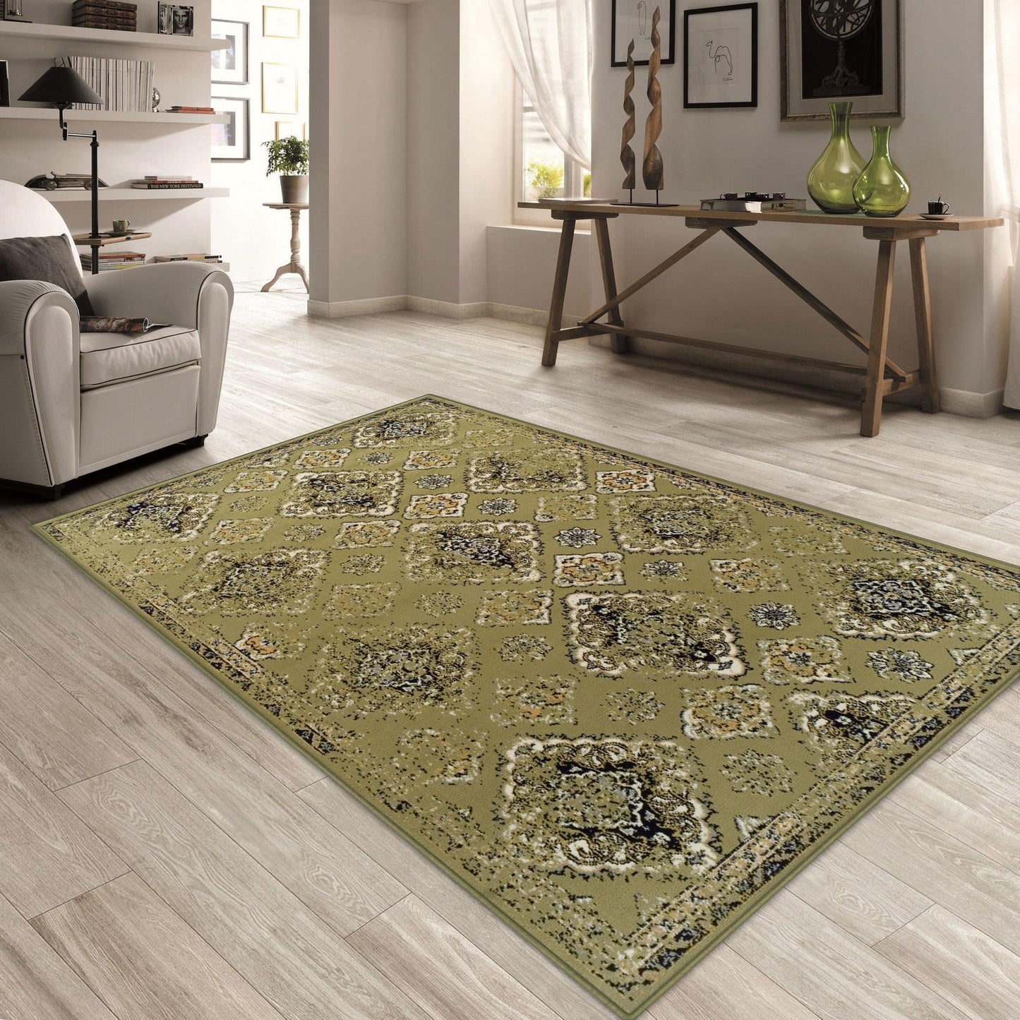 Mayfair Vintage Moroccan Diamond Medallion Rug FredCo