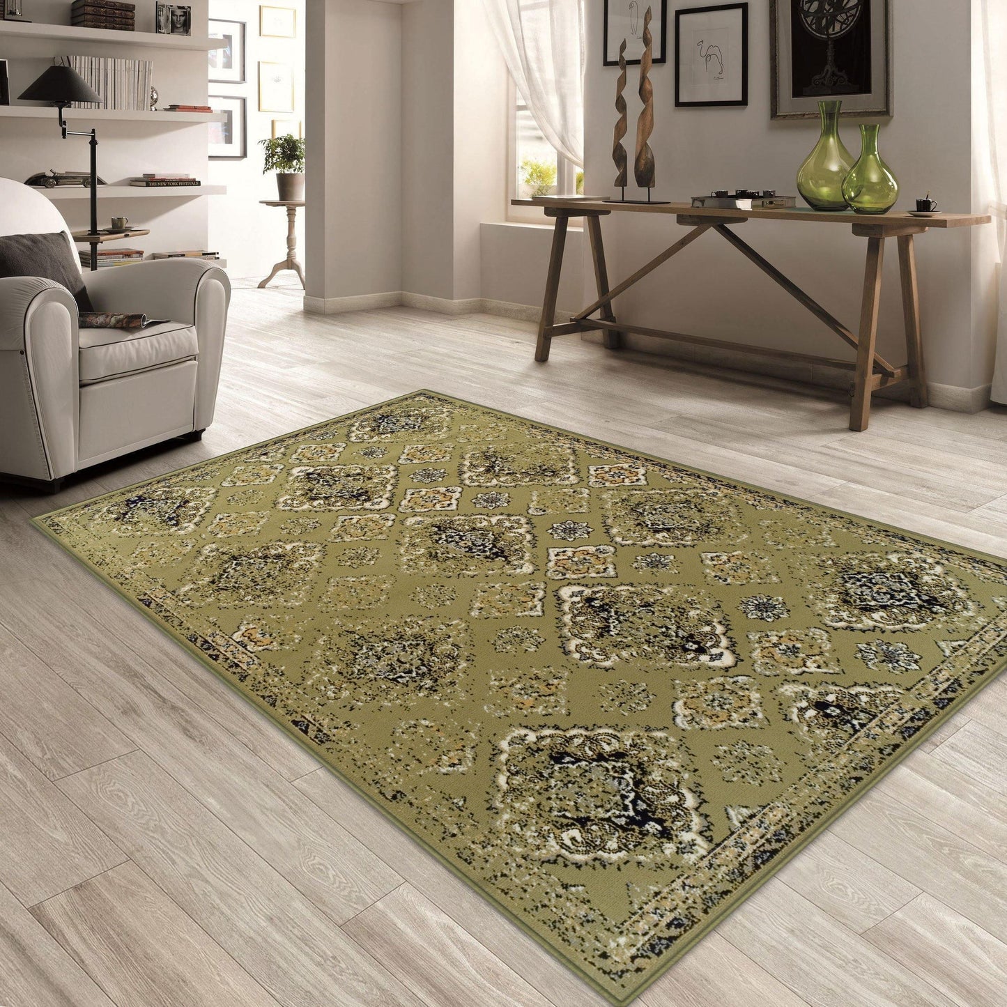 Mayfair Vintage Moroccan Diamond Medallion Rug FredCo