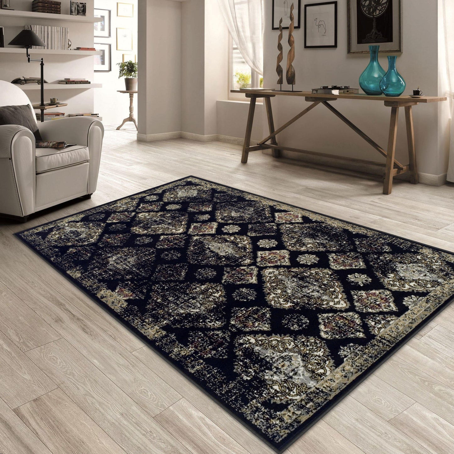Mayfair Vintage Moroccan Diamond Medallion Rug FredCo