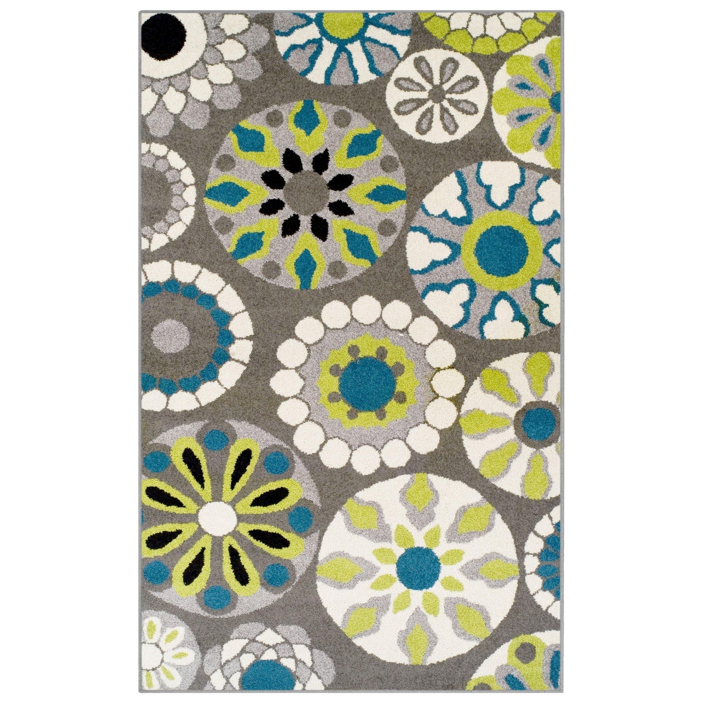 Medallion Oriental Contemporary Floral Baroque Rug FredCo
