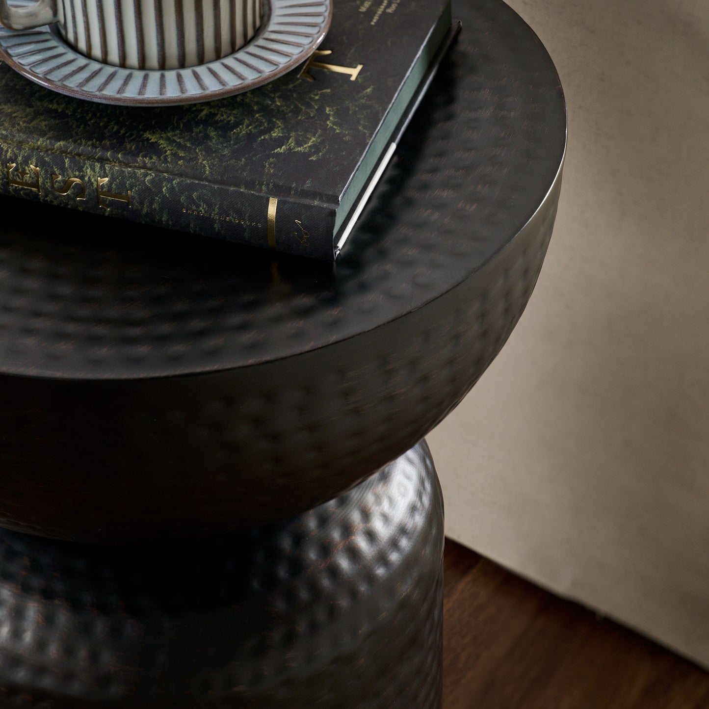 Mella Metal Hammered Side Table by Modway EEI-7278 FredCo
