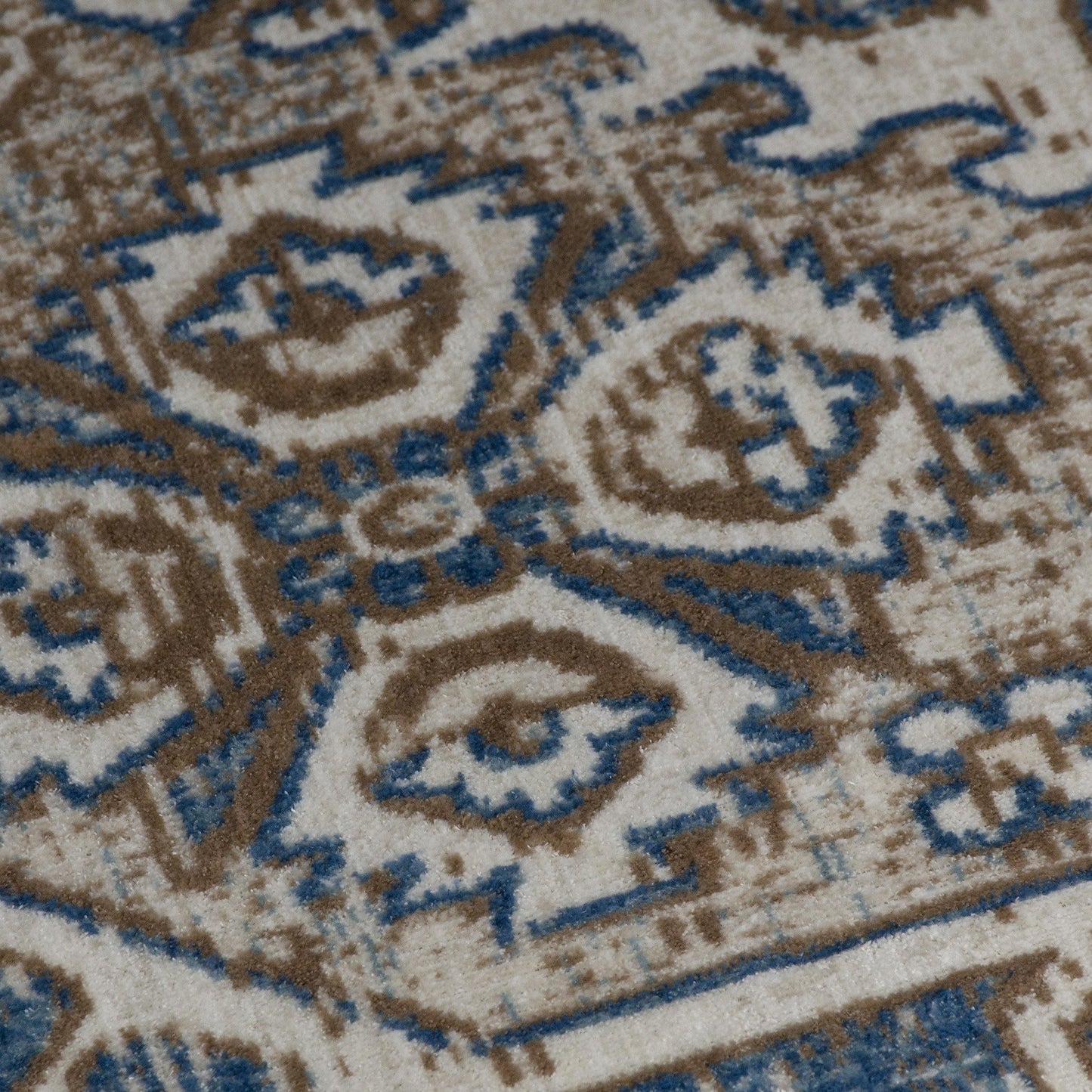 Merriti Vintage Floral Medallion Indoor Area Rug FredCo