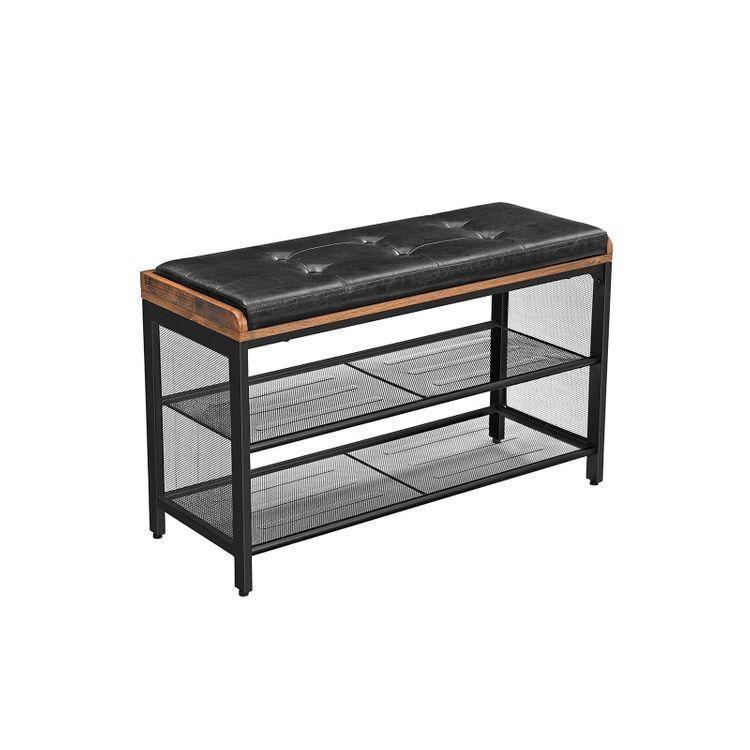 Mesh Shelf Shoe Bench FredCo