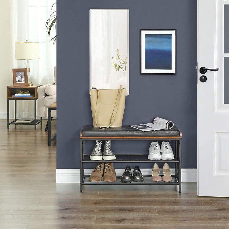 Mesh Shelf Shoe Bench FredCo