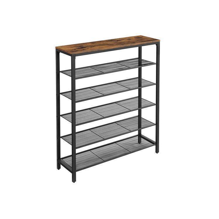 Mesh Shelves Shoe Rack FredCo
