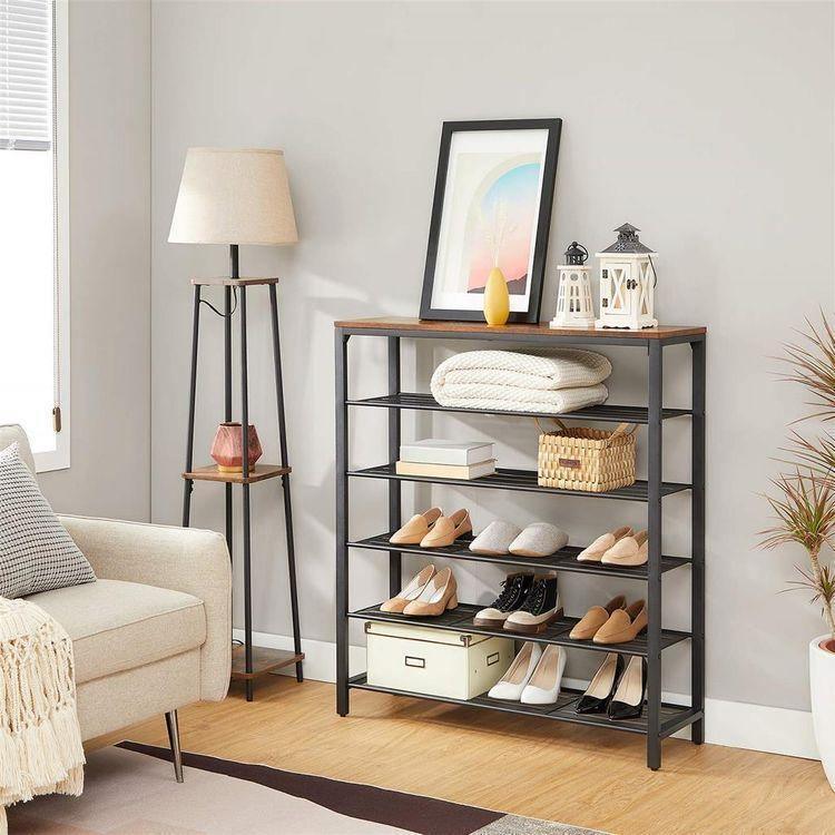 Mesh Shelves Shoe Rack FredCo