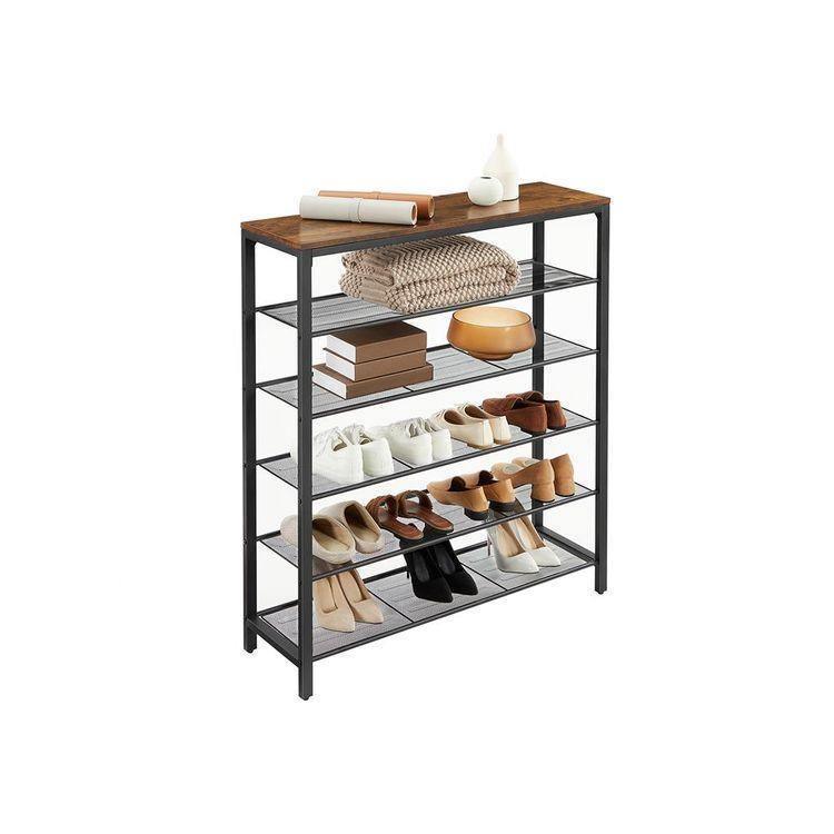 Mesh Shelves Shoe Rack FredCo
