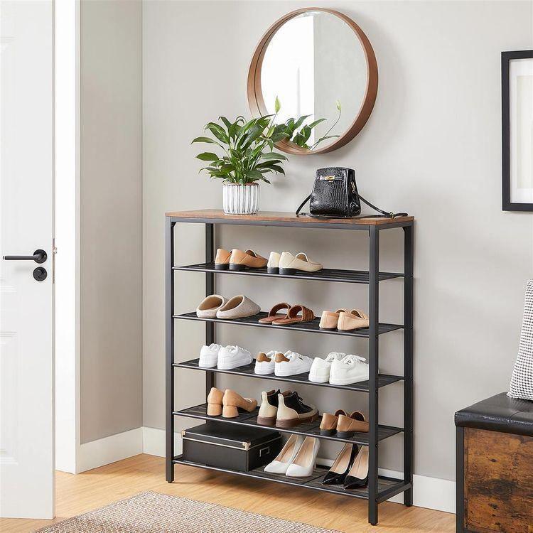 Mesh Shelves Shoe Rack FredCo