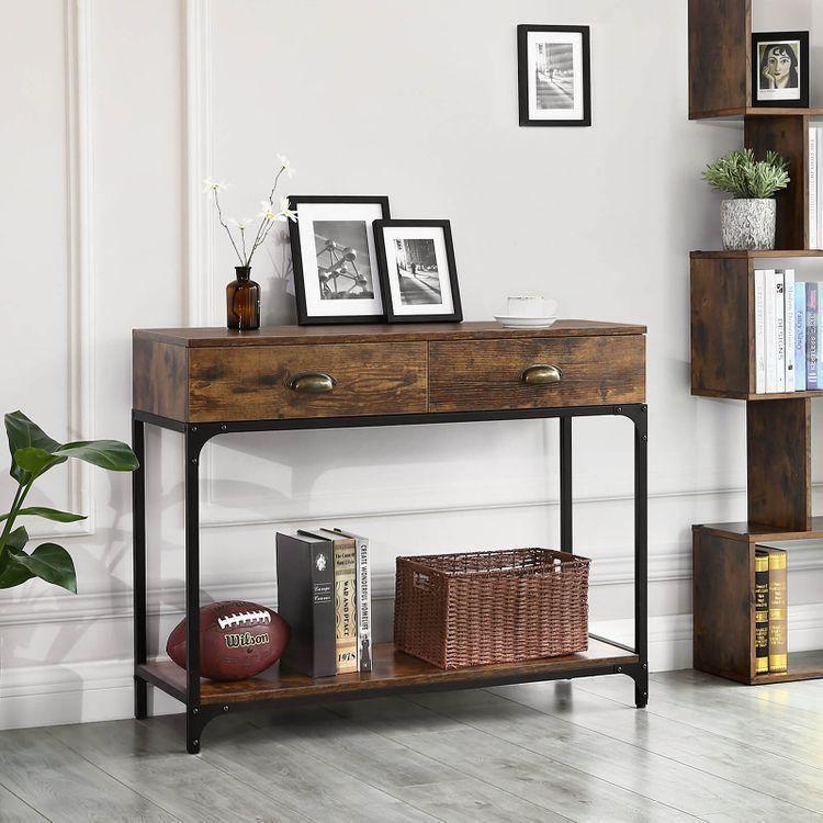Metal Handles Console Table FredCo