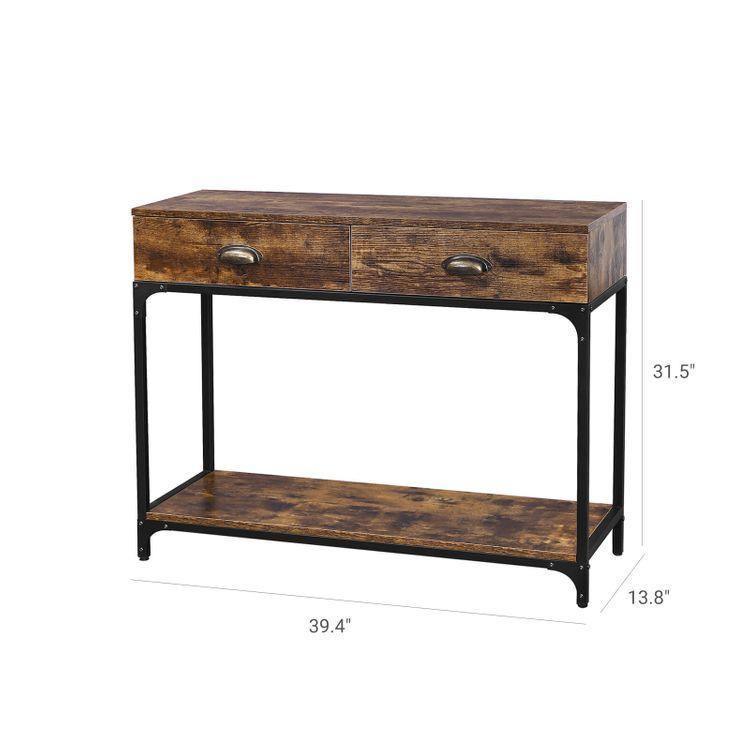 Metal Handles Console Table FredCo