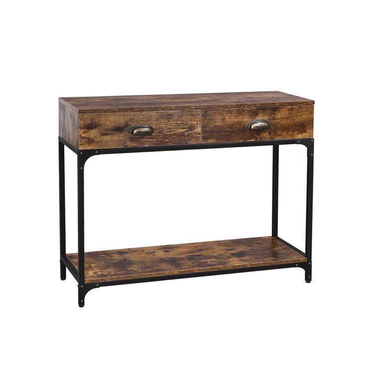 Metal Handles Console Table FredCo
