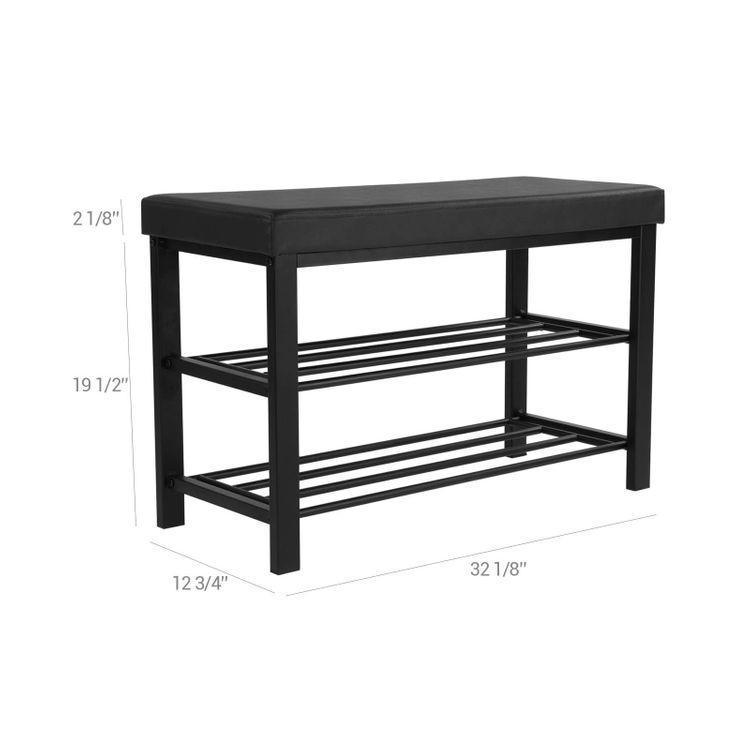 Metal Shoe Rack Bench FredCo