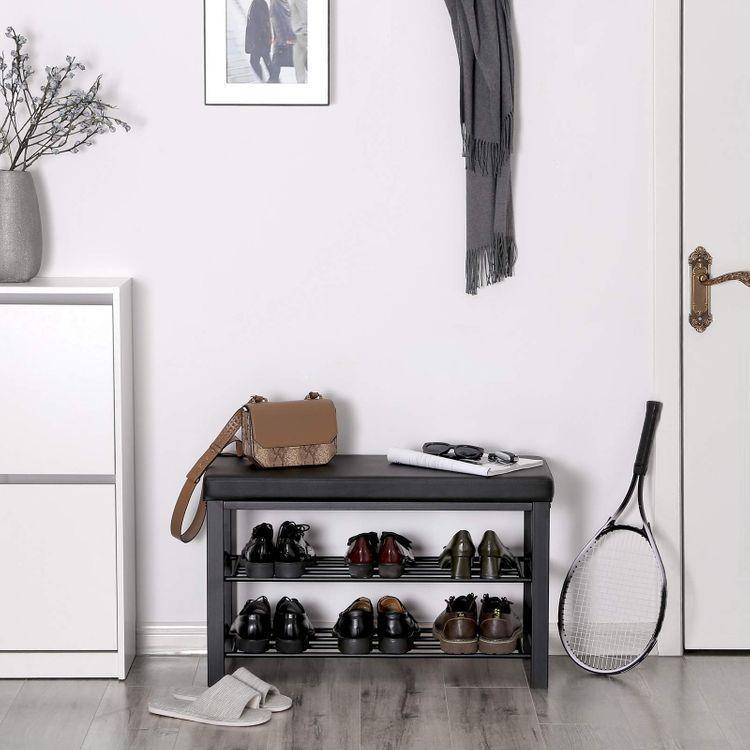 Metal Shoe Rack Bench FredCo