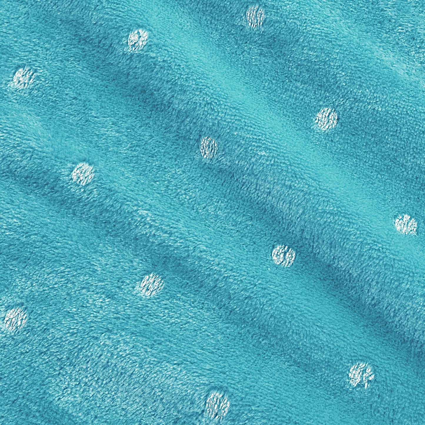 Metallic Polka Dot Print Fleece Throw Blanket FredCo