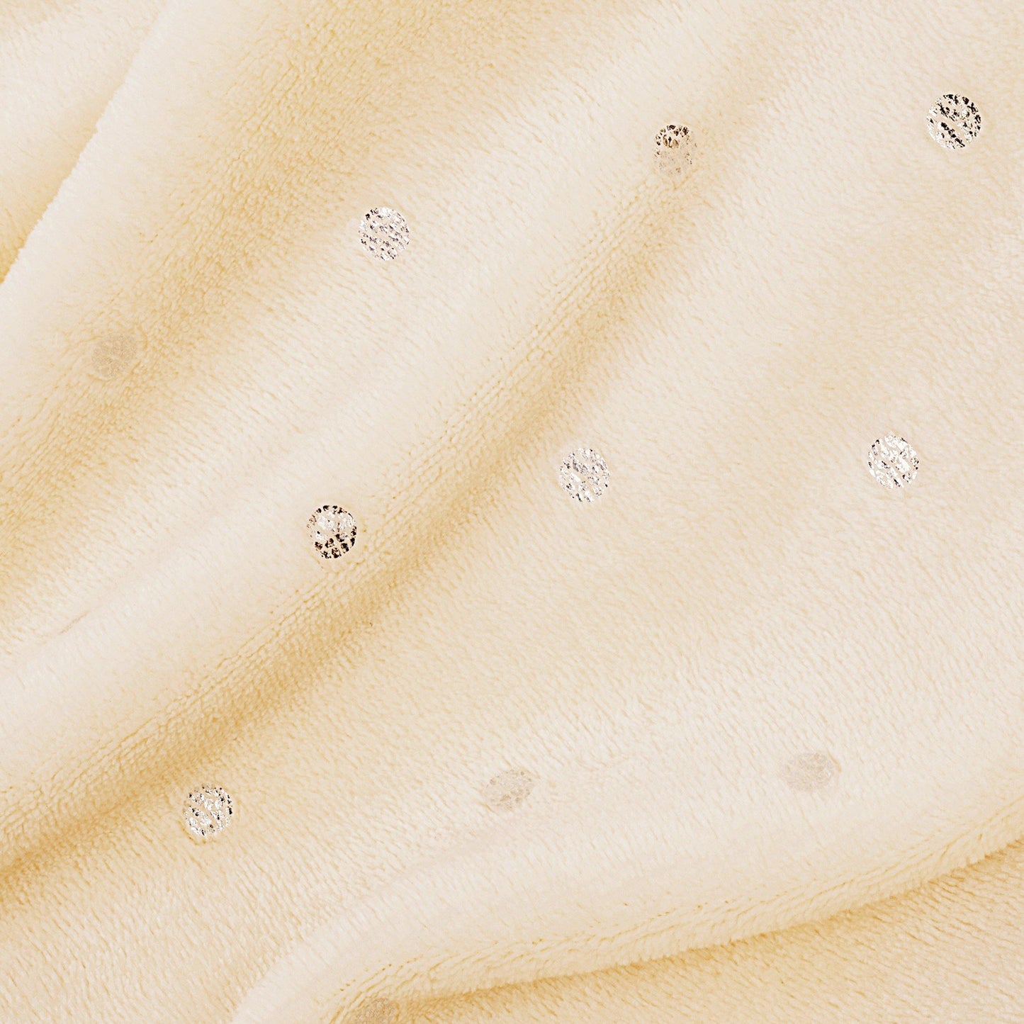 Metallic Polka Dot Print Fleece Throw Blanket FredCo