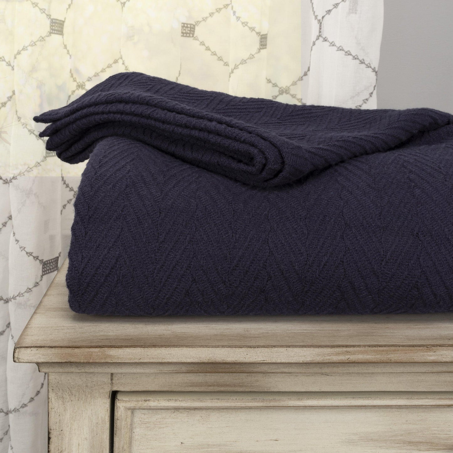 Metro All-Season 100% Cotton Thermal Woven Blanket FredCo