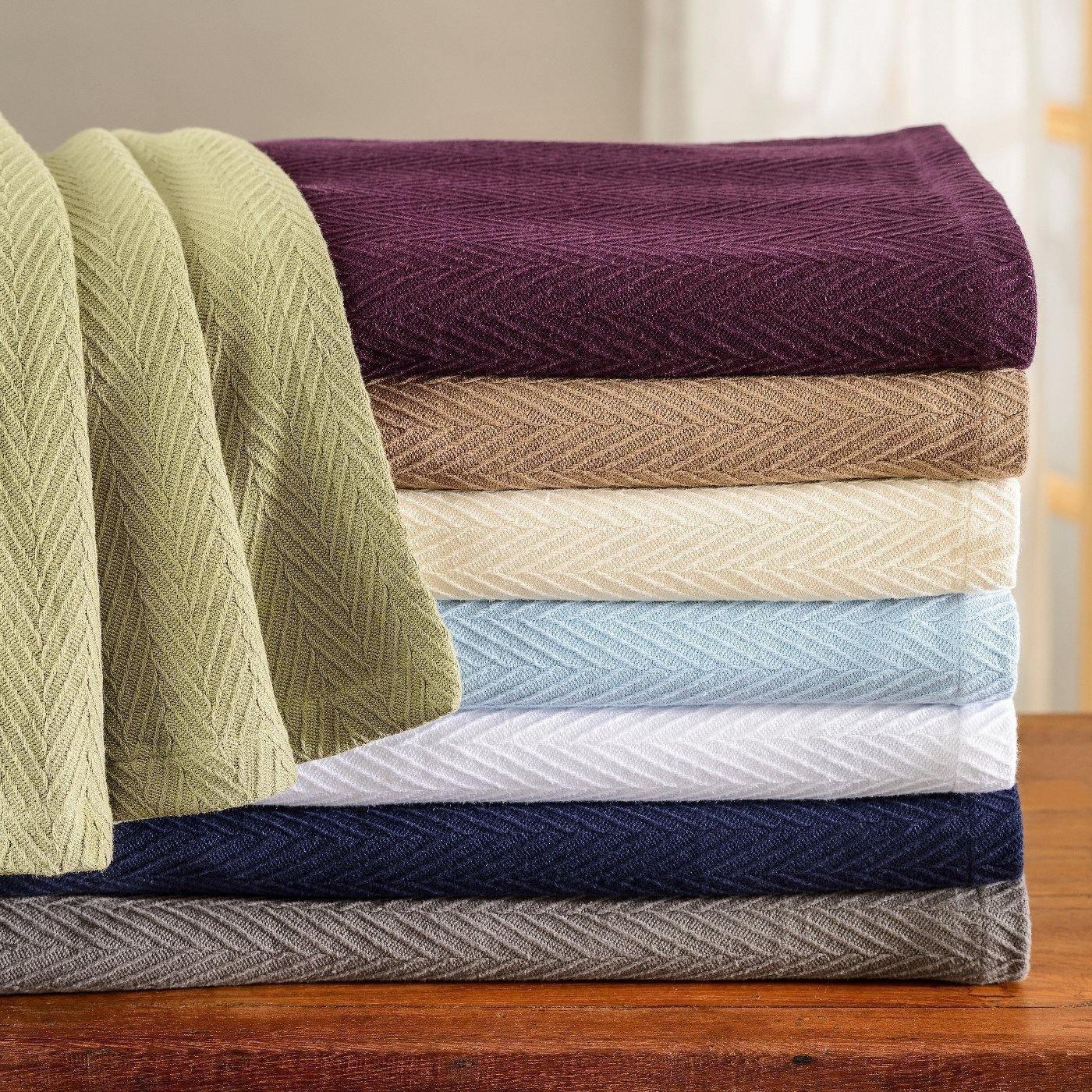 Metro All-Season 100% Cotton Thermal Woven Blanket FredCo