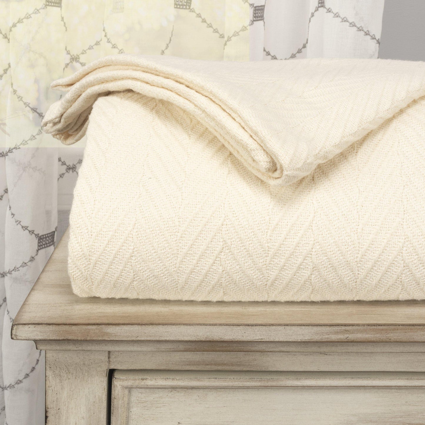 Metro All-Season 100% Cotton Thermal Woven Blanket FredCo
