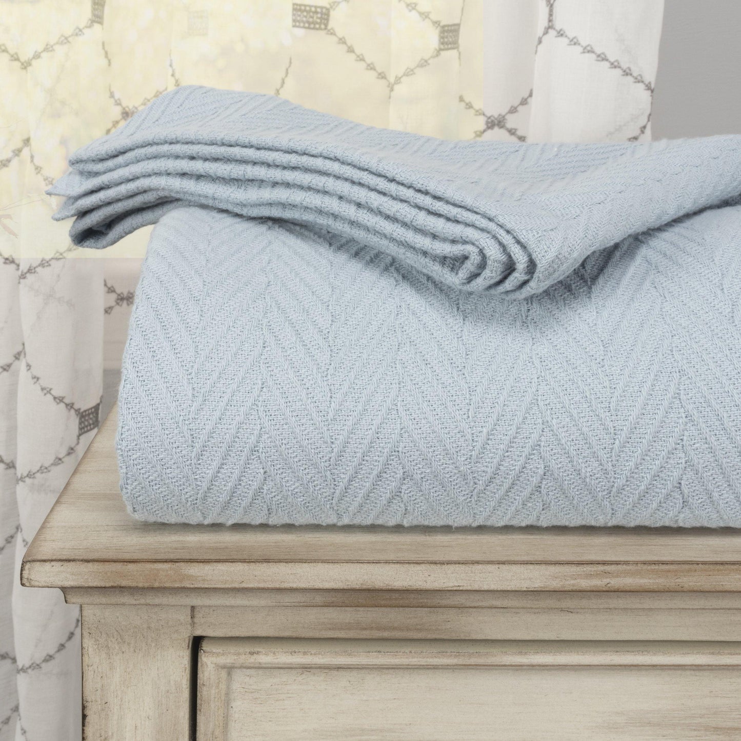 Metro All-Season 100% Cotton Thermal Woven Blanket FredCo