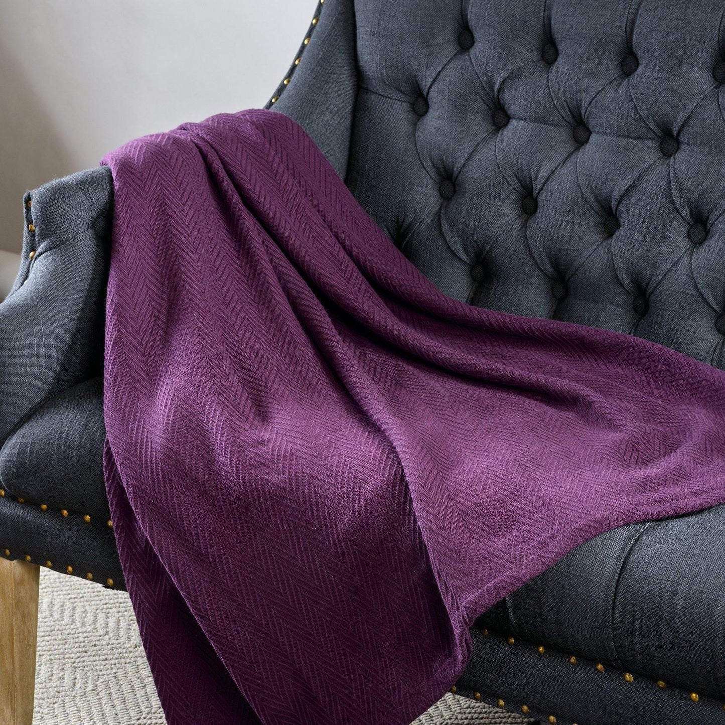 Metro All-Season 100% Cotton Thermal Woven Blanket FredCo