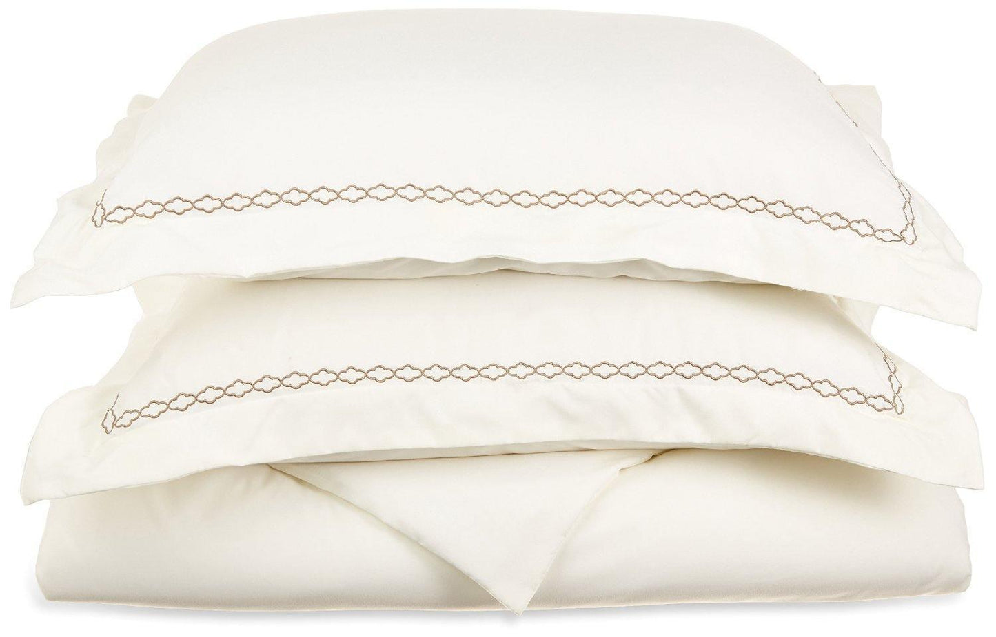 Microfiber Wrinkle-Resistant 6-line Embroidered Duvet Cover Pillow Sham Set FredCo