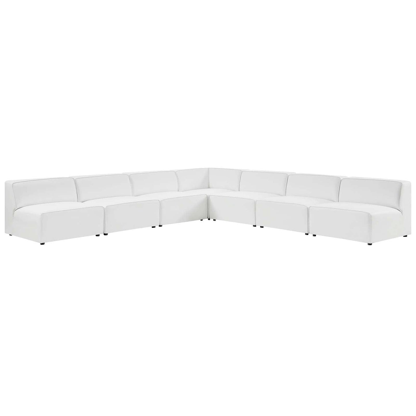Mingle Vegan Leather 7-Piece Sectional Sofa, EEI-4797 FredCo