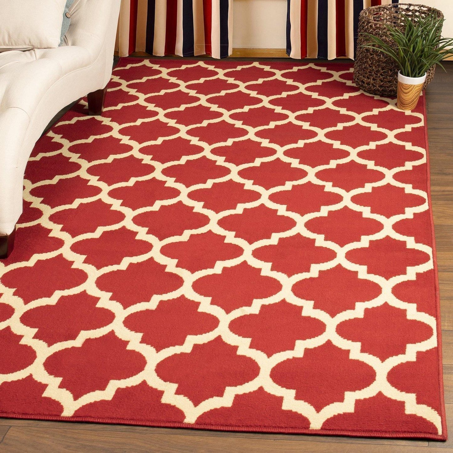 Modern Contemporary Quatrefoil Trellis Rug FredCo