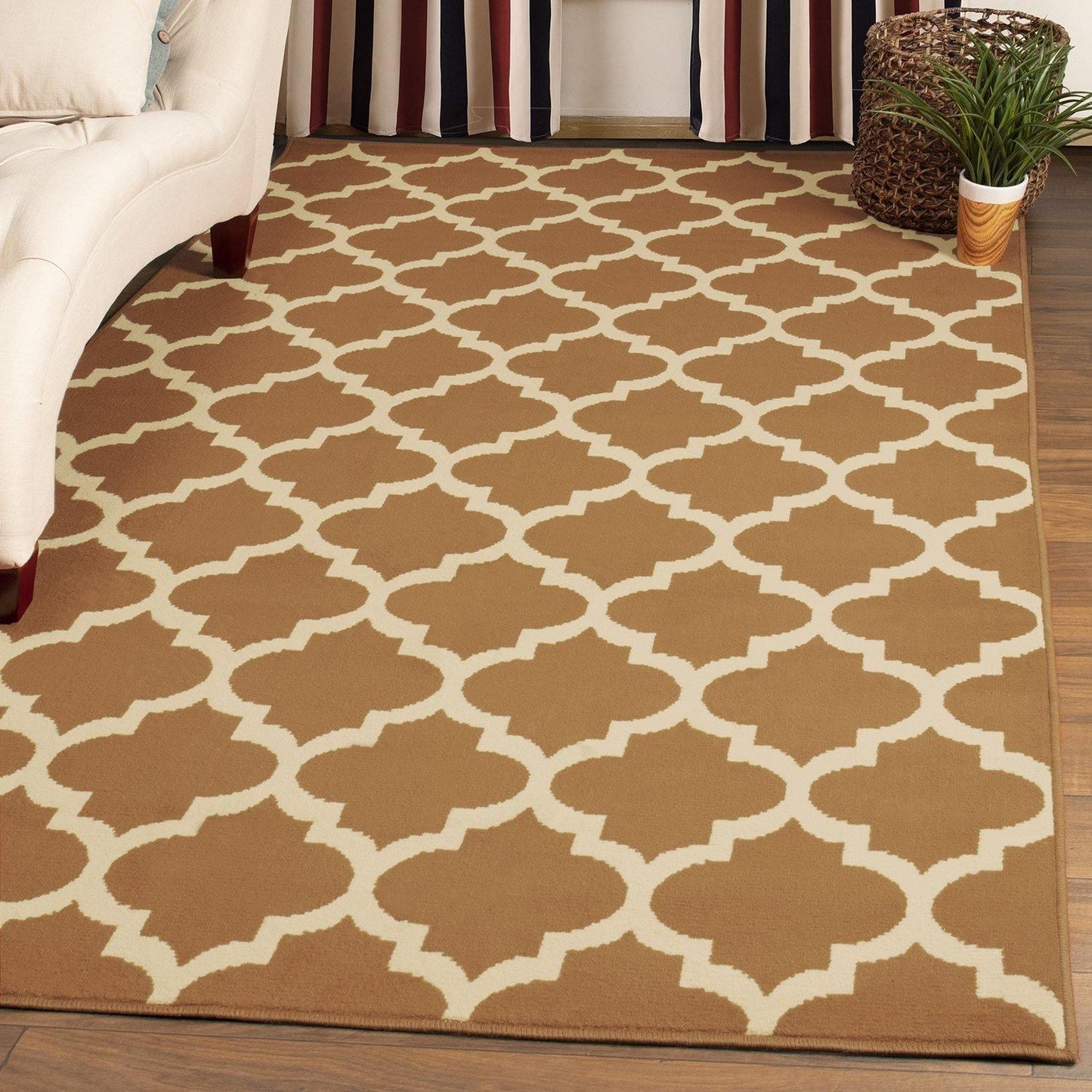 Modern Contemporary Quatrefoil Trellis Rug FredCo