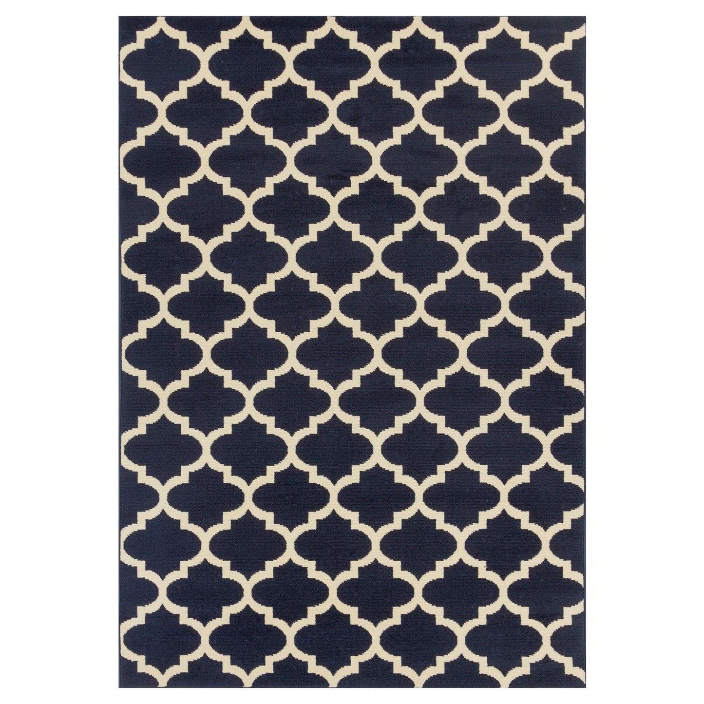 Modern Contemporary Quatrefoil Trellis Rug FredCo