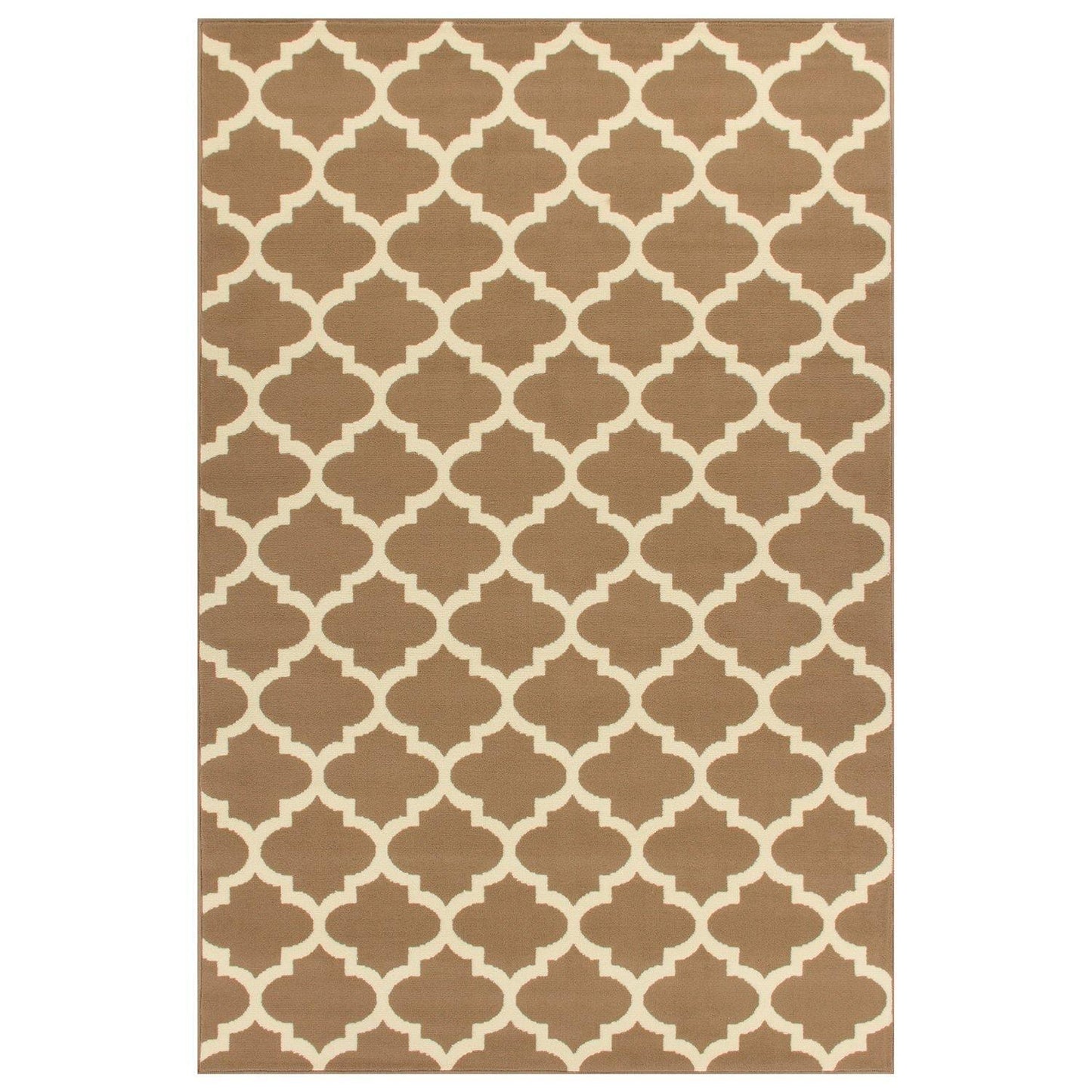 Modern Contemporary Quatrefoil Trellis Rug FredCo
