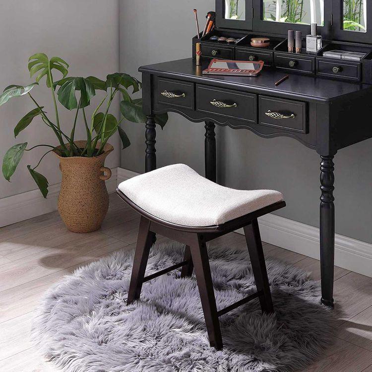 Modern Makeup Dressing Stool FredCo