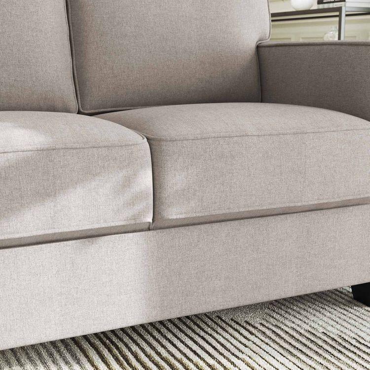 Modern Upholstered Sofa with Cotton-Linen Surface FredCo