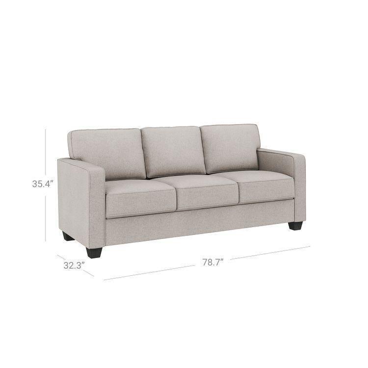 Modern Upholstered Sofa with Cotton-Linen Surface FredCo