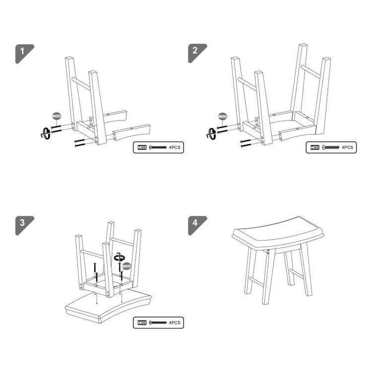 Modern Vanity Stool FredCo