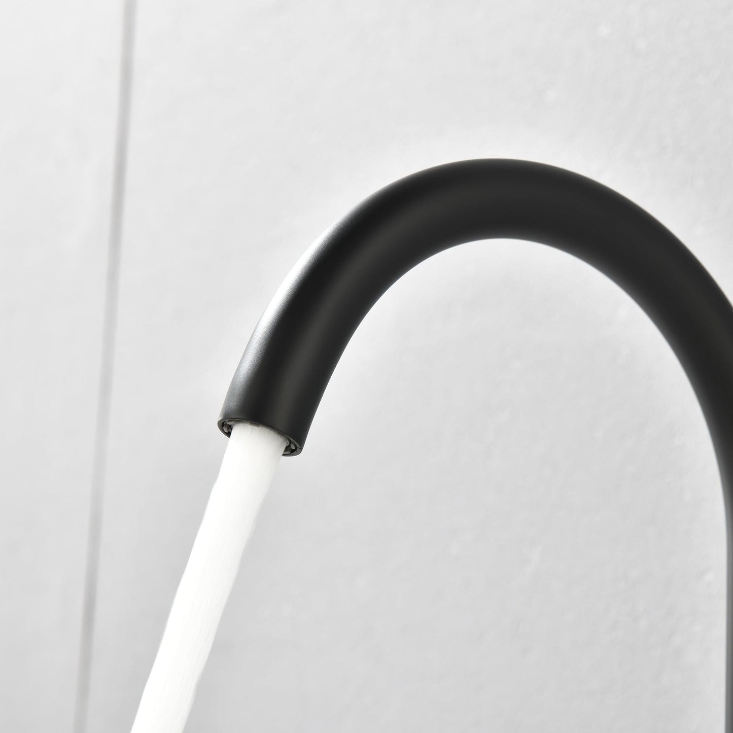 Modern Widespread Bathroom Faucet, Matte Black FredCo
