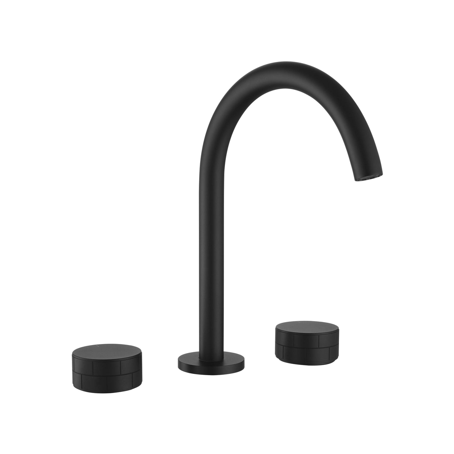 Modern Widespread Bathroom Faucet, Matte Black FredCo