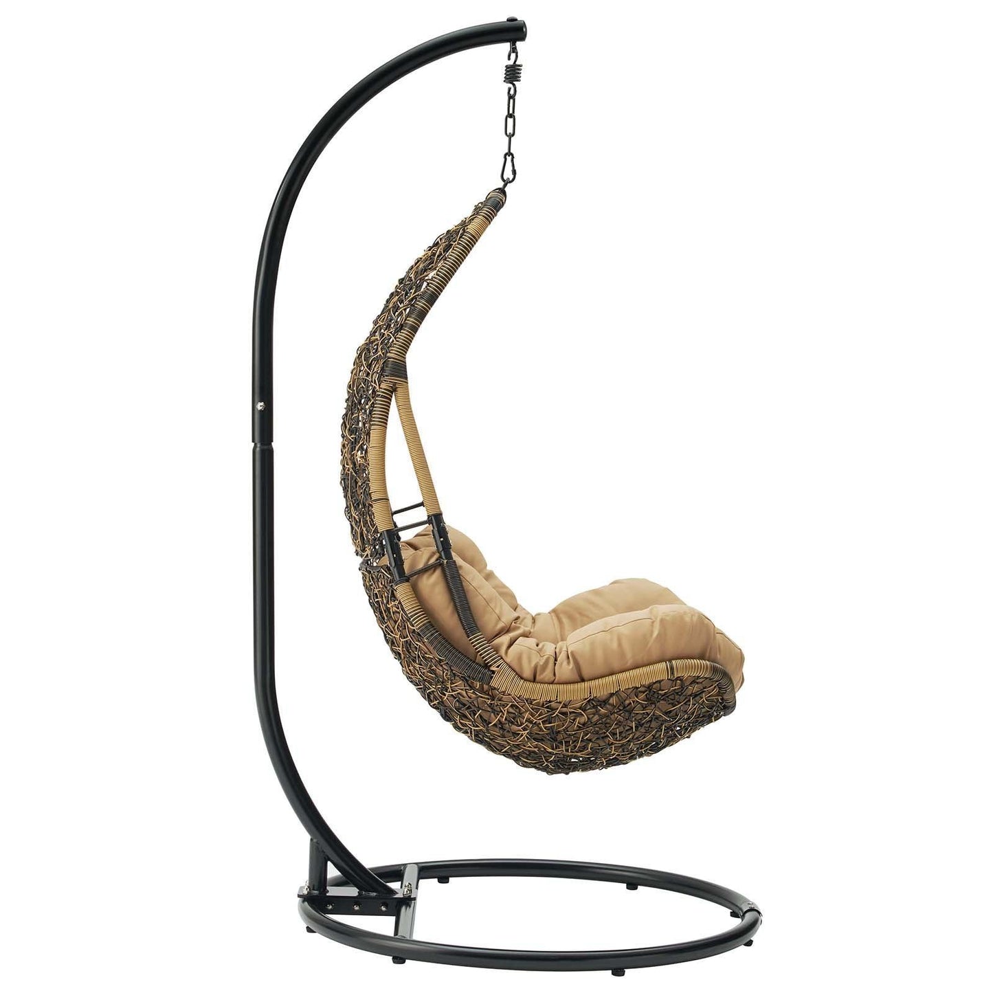 Modway Abate Wicker Rattan Outdoor Patio Swing Chair FredCo