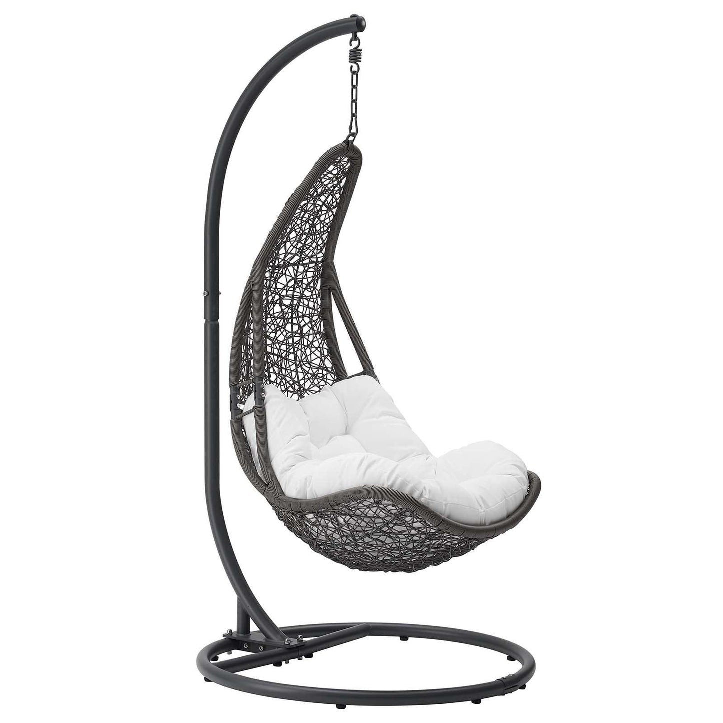 Modway Abate Wicker Rattan Outdoor Patio Swing Chair FredCo