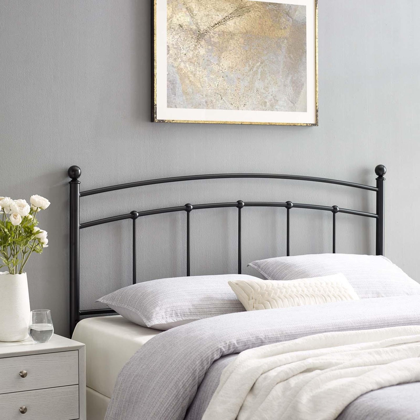 Modway Abigail Queen Metal Headboard FredCo