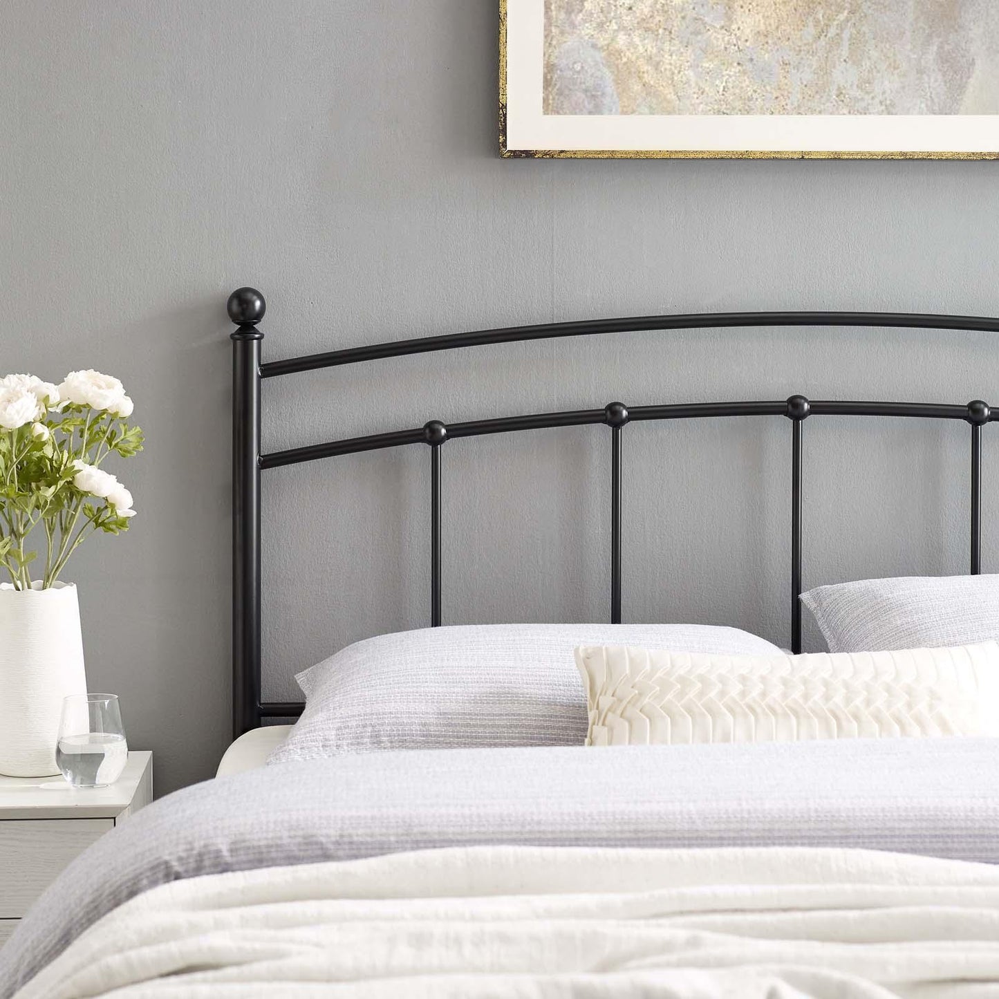 Modway Abigail Queen Metal Headboard FredCo