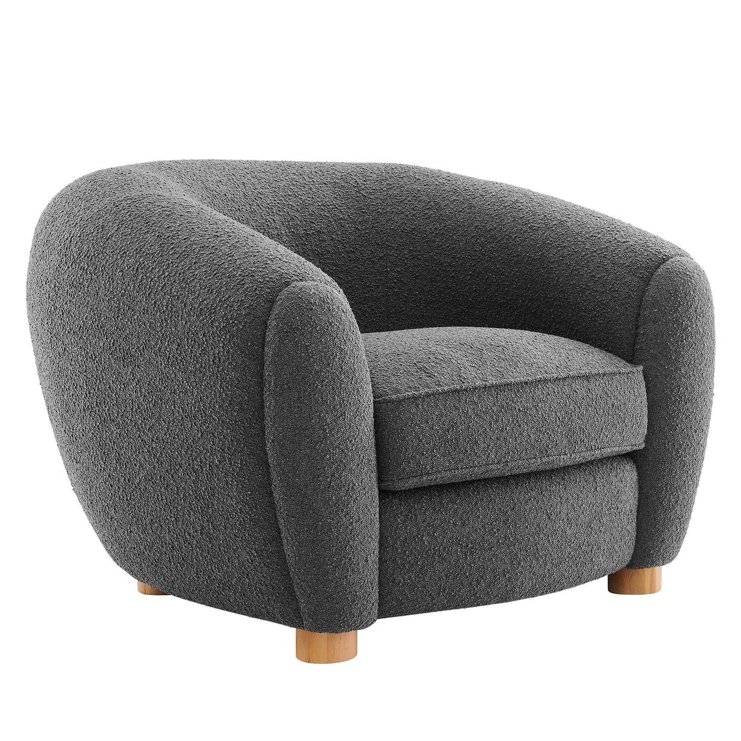 Modway Abundant Boucle Upholstered Fabric Armchair FredCo